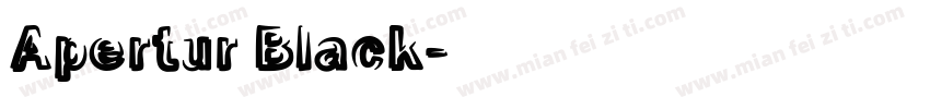 Apertur Black字体转换
